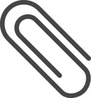 Paper Clip Vector Icon Design