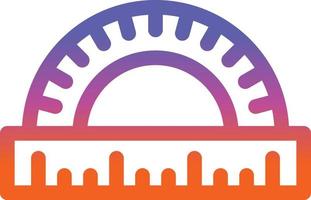Protractor Vector Icon Design