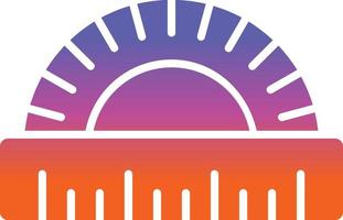 Protractor Vector Icon Design
