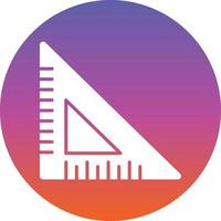 Triangular Ruler Vector Icon Design