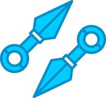 diseño de icono creativo kunai vector