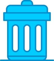 Trash Bin Creative Icon Design vector