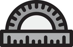 Protractor Vector Icon Design