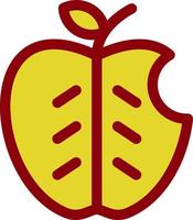 diseño de icono de vector de manzana