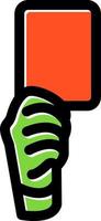 Red Card Vector Icon Design