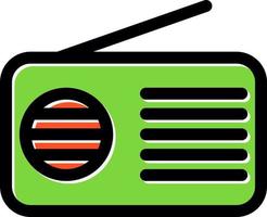 diseño de icono de vector de radio