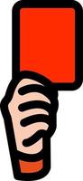 Red Card Vector Icon Design