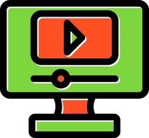 Live Streaming Vector Icon Design