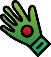 guantes, vector, icono, diseño vector