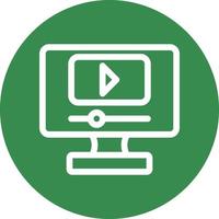 Live Streaming Vector Icon Design
