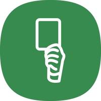 Yellow Card Vector Icon Design