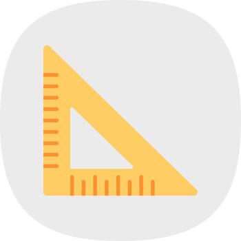 diseño de icono de vector de regla triangular