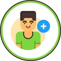 Add Friend Vector Icon Design