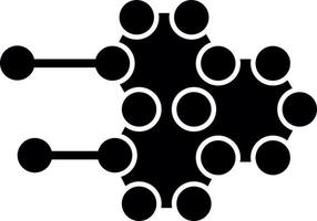 diseño de icono de vector de estructura molecular