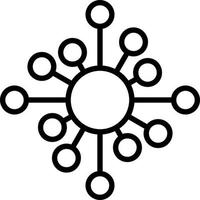 Biological Network Vector Icon Design
