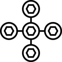 Biomolecular Interactions Vector Icon Design