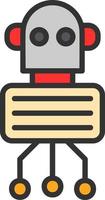 Nano Robot Vector Icon Design