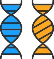 Genetic Comparation Vector Icon Design