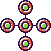 Biomolecular Interactions Vector Icon Design
