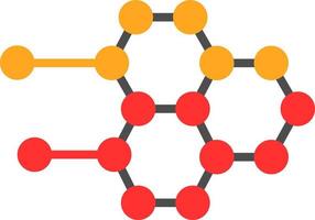 Molecular Structure Vector Icon Design