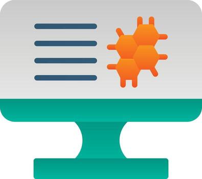 diseño de icono de vector de bioinformática