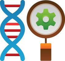 diseño de icono de vector de hallazgo genético