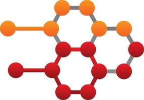 diseño de icono de vector de estructura molecular