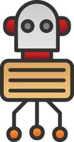 Nano Robot Vector Icon Design