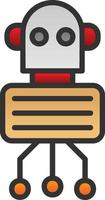 Nano Robot Vector Icon Design