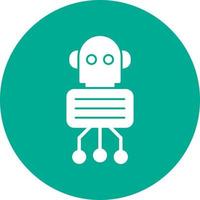 Nano Robot Vector Icon Design