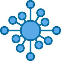 Biological Network Vector Icon Design