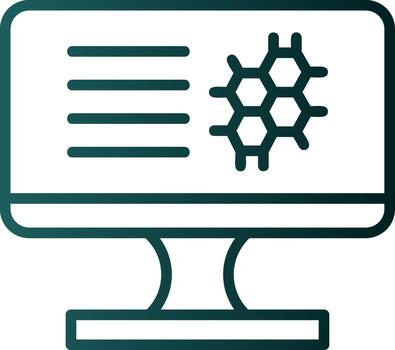 diseño de icono de vector de bioinformática