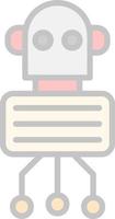 Nano Robot Vector Icon Design
