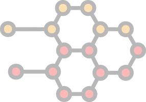 diseño de icono de vector de estructura molecular