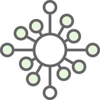 diseño de icono de vector de red biológica