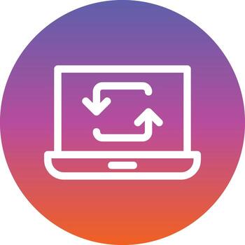 Data Synchronization Vector Icon Design