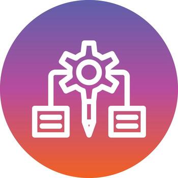 diseño de icono de vector de algoritmo de diseño