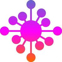 Biological Network Vector Icon Design