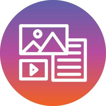 diseño de icono de vector de datos no estructurados