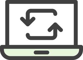Data Synchronization Vector Icon Design