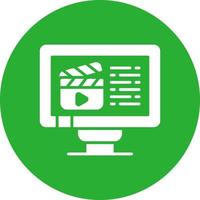 Video Creative Icon Design vector