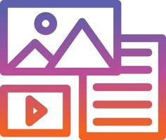 Unstructured Data Vector Icon Design