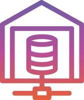 Data Warehouse Vector Icon Design