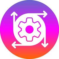 Data Transformation Vector Icon Design