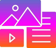 Unstructured Data Vector Icon Design