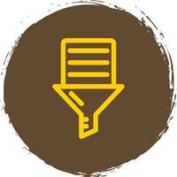 Data Filtering Vector Icon Design