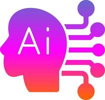 Artificial Consciousness Vector Icon Design