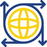 diseño de icono de vector de infraestructura global