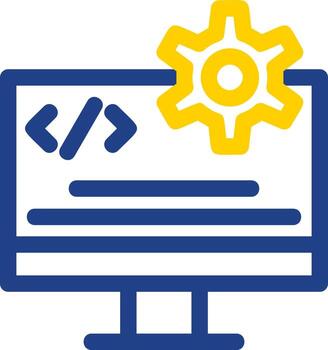 Code Engineering Vector Icon Design