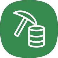 diseño de icono de vector de minería de datos